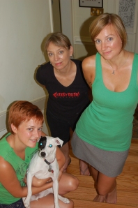 My dog, my sister, my mom, and me, 2007.